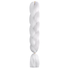 Synthetic Colored Hair for Braids INFINITY White 60cm